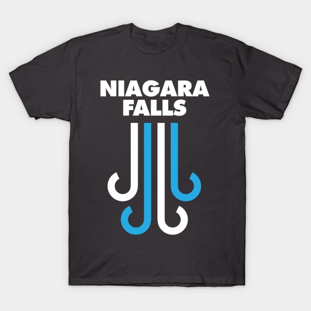 Niagara Falls Retro Design T-Shirt by PodDesignShop